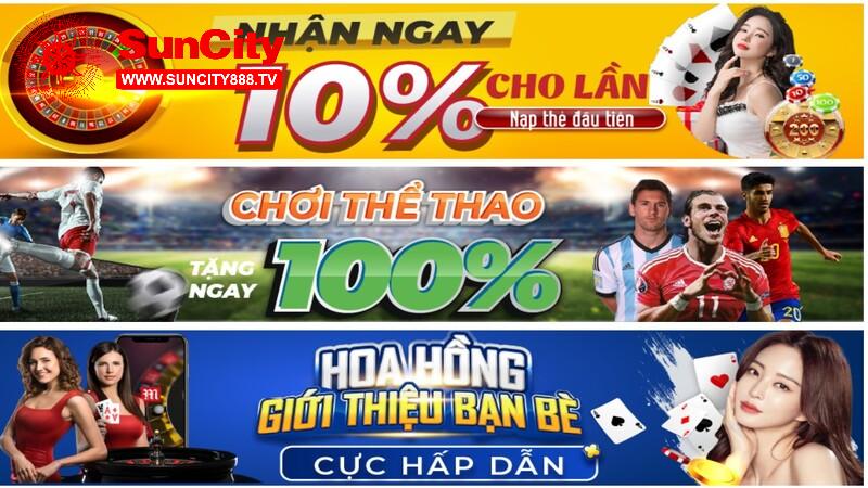 Khuyến mãi Suncity 4 Luôn cập nhật thông tin mới nhất từ Suncity